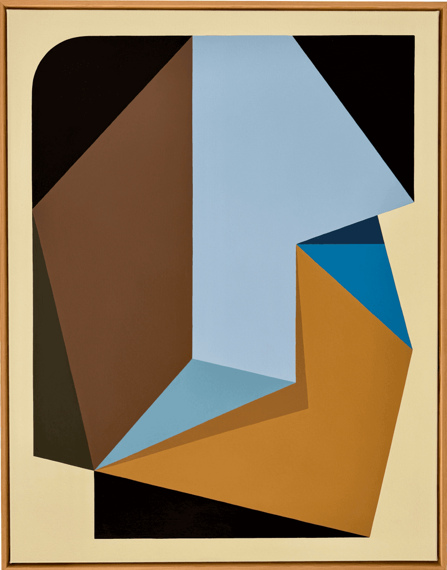 René Tromborg - Essence of Sky and Earth, Painting, 90x70m, Acrylic on canvas