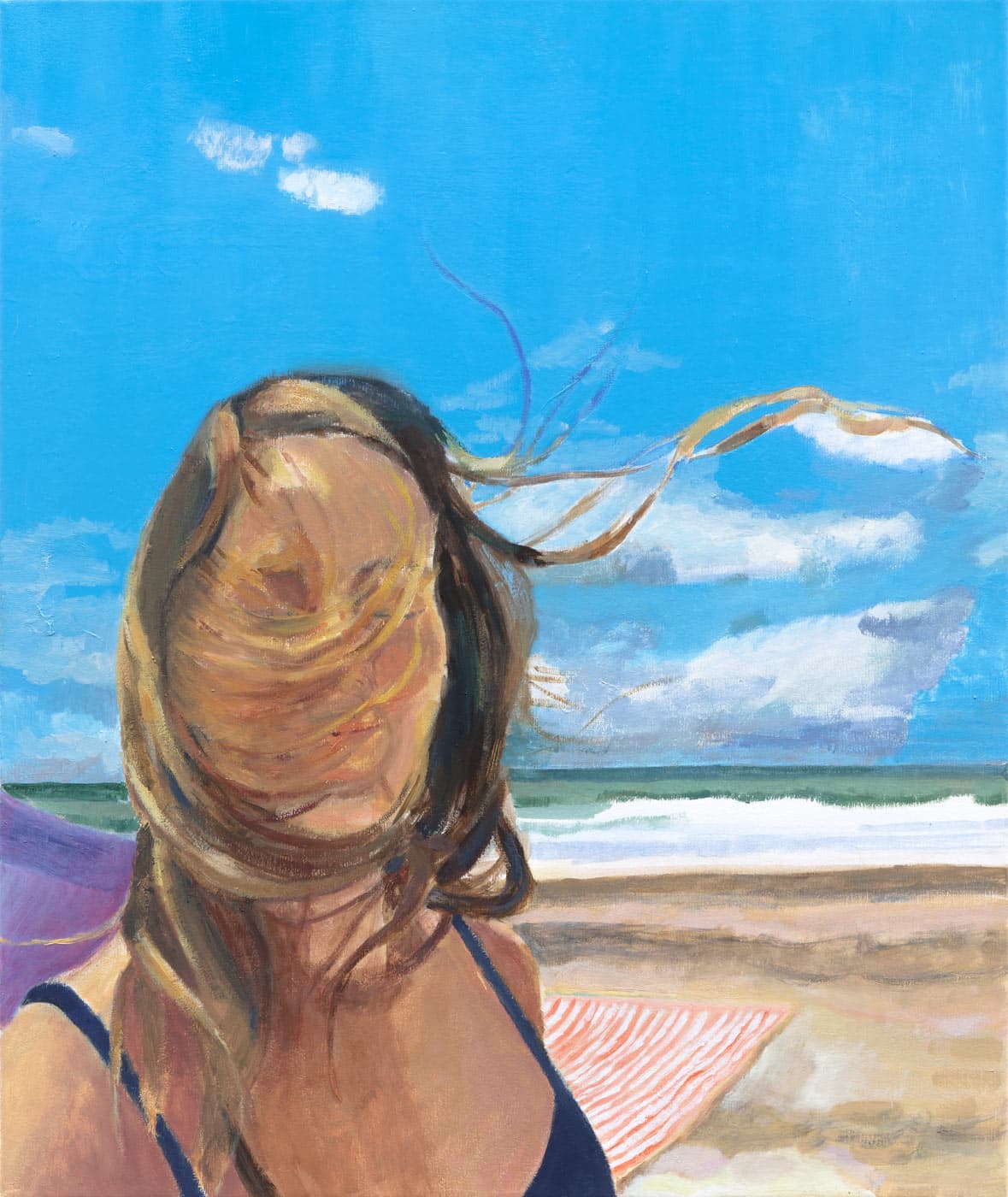 Franca Franz "Wind", Gemälde, Öl auf Leinwand