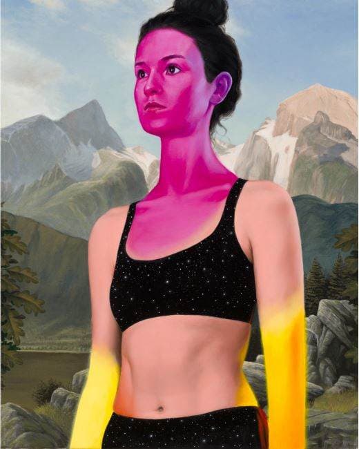 Leif Borges "Stiff, scared, but brave though" Oil and acrylic on canvas